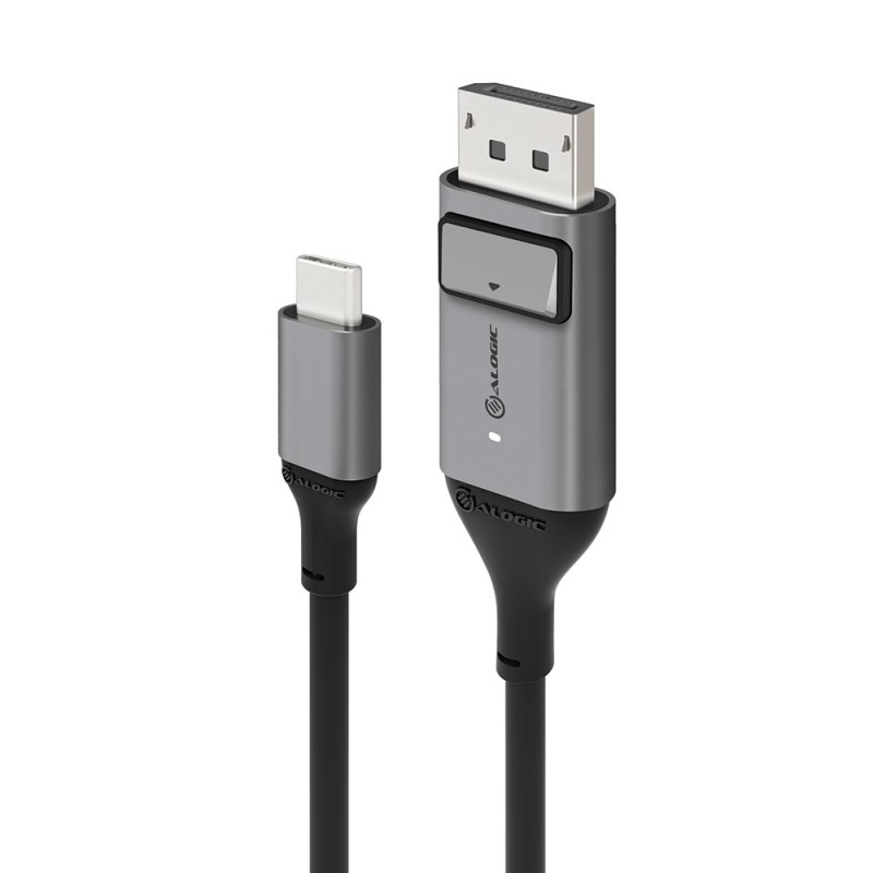 ALOGIC USB-C-Kabel (männlich) auf Displayport (männlich) 1m grau